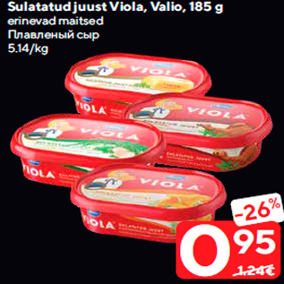 Allahindlus - Sulatatud juust Viola, Valio, 185 g