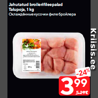 Allahindlus - Jahutatud broilerifileepalad Talupoja, 1 kg