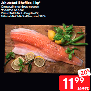 Allahindlus - Jahutatud lõhefilee, 1 kg*