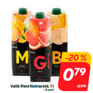 Allahindlus - Valik Rimi Nektareid, 1 l