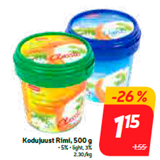 Allahindlus - Kodujuust Rimi, 500 g