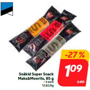 Allahindlus - Snäkid Super Snack Maks&Moorits, 85 g