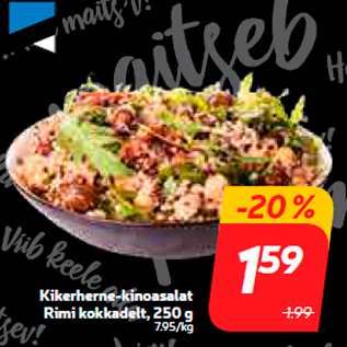 Allahindlus - Kikerherne-kinoasalat Rimi kokkadelt, 250 g