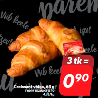 Allahindlus - Croissant võiga, 63 g