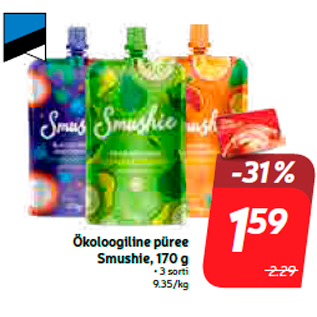 Allahindlus - Ökoloogiline püree Smushie, 170 g