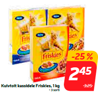 Allahindlus - Kuivtoit kassidele Friskies, 1 kg