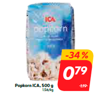 Allahindlus - Popkorn ICA, 500 g