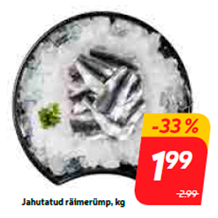 Allahindlus - Jahutatud räimerümp, kg