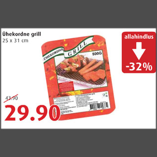 Allahindlus - Ühekordne grill