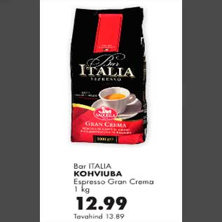 Allahindlus - Kohviuba Espresso Gran Crema