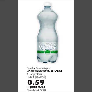 Allahindlus - Maitsestatud vesi Cucumber 1,5l