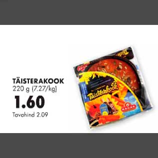 Allahindlus - Täisterakook 220g