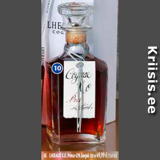 Allahindlus - 10. LHERAUD X.O. Prince 42% konjak 700 ml