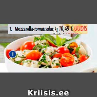 Allahindlus - 1. Mozzarella-tomatisalat, kg