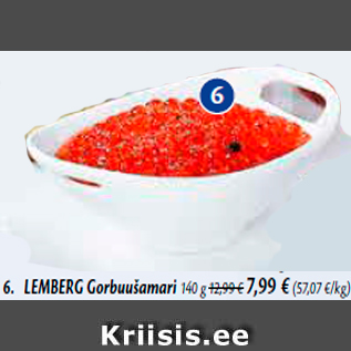 Allahindlus - 6. LEMBERG Gorbuušamari 140 g