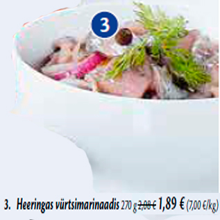 Allahindlus - 3. Heeringas vürtsimarinaadis 270 g