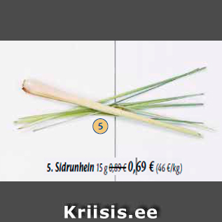 Allahindlus - 5. Sidrunhein 15 g