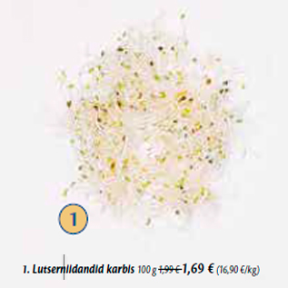 Allahindlus - 1. Lutserniidandid karbis 100 g