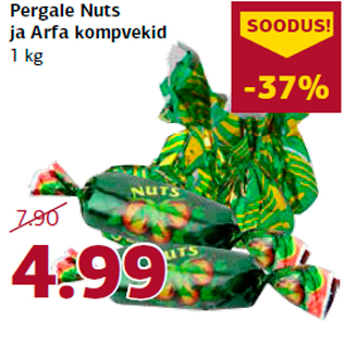 Allahindlus - Pergale Nuts ja Arfa kompvekid 1 kg