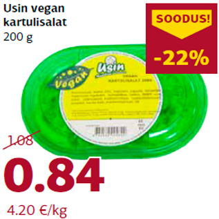 Allahindlus - Usin vegan kartulisalat 200 g