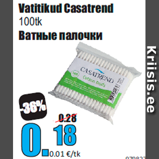 Allahindlus - Vatitikud Casatrend 100tk