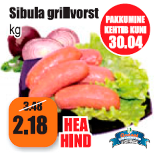 Allahindlus - Sibula grillvorst