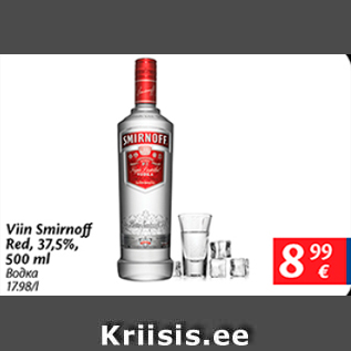 Allahindlus - Viin Smirnoff Red