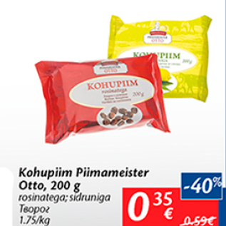 Allahindlus - Kohupiim Piimameister Otto, 200 g