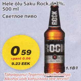 Allahindlus - Hele õlu Saku Rock