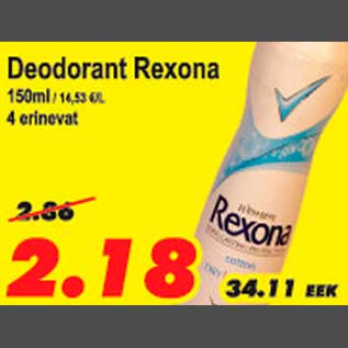 Allahindlus - Deodorant Rexona
