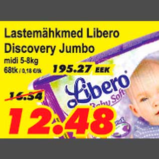 Allahindlus - Lastemähkmed Libero Discovery Jumbo