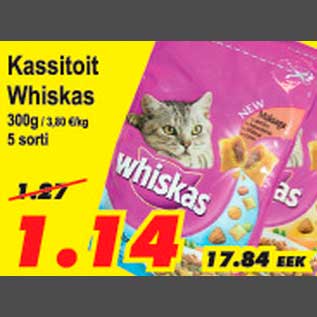 Allahindlus - Kassitoit Whiskas