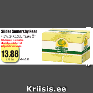 Allahindlus - Siider Somersby Pear