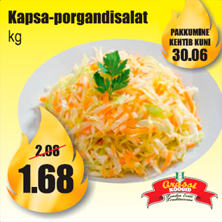 Allahindlus - Kapsa-porgandisalat kg