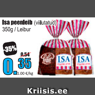 Allahindlus - Isa peenleib