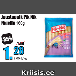 Allahindlus - Juustupulk Pik Nik Nigella 160g