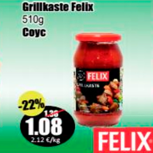 Allahindlus - Grillkaste Felix 510 g