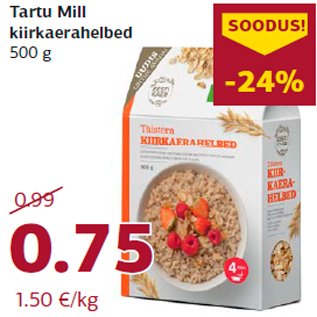 Allahindlus - Tartu Mill kiirkaerahelbed 500 g