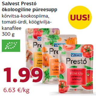 Allahindlus - Salvest Prestó ökoloogiline püreesupp