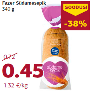 Allahindlus - Fazer Südamesepik 340 g