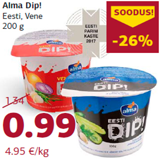 Allahindlus - Alma Dip!