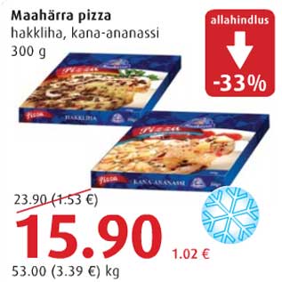 Allahindlus - Maahärra pizza