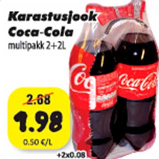 Allahindlus - Karastusjook Coca-Cola multipakk 2+2l