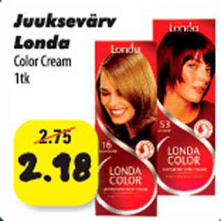 Allahindlus - Juuksevärv Londa Color Cream 1 tk