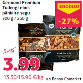 Allahindlus - Germund Premium Tudengi eine, pähklite segu