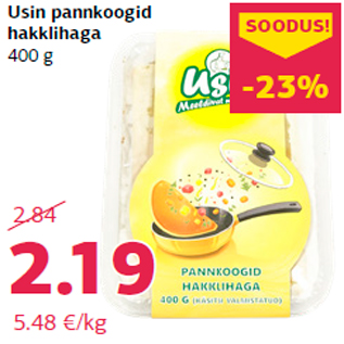 Allahindlus - Usin pannkoogid hakklihaga 400 g