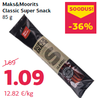 Allahindlus - Maks&Moorits Classic Super Snack 85 g