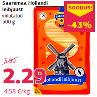 Allahindlus - Saaremaa Hollandi leibjuust