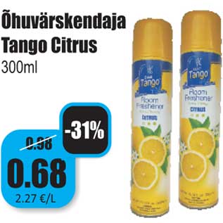 Allahindlus - Õhuvärskendaja Tango Citrus 300ml