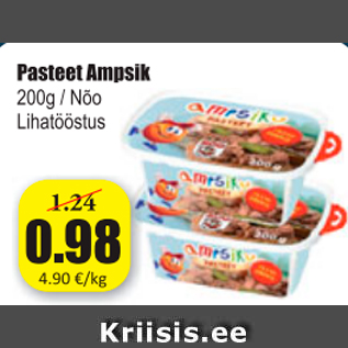 Allahindlus - Pasteet Ampsik